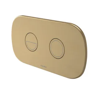 Contura II Invisi Series II® Round Dc Dual Flush Button Panel | Made From Metal/Brushed Brass By Caroma by Caroma, a Toilets & Bidets for sale on Style Sourcebook