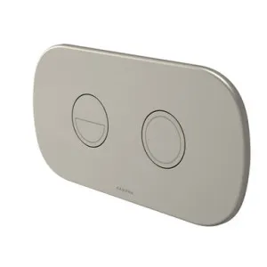 Contura II Invisi Series II® Round Dc Dual Flush Button Panel | Made From Metal In Brushed Nickel By Caroma by Caroma, a Toilets & Bidets for sale on Style Sourcebook