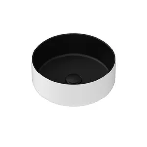 Margot Duo Basin Out/Black In | Made From Ceramic In White/Black By ADP by ADP, a Basins for sale on Style Sourcebook