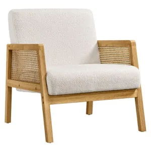 Canggu Fabric & Timber Armchair by HOMESTAR, a Chairs for sale on Style Sourcebook