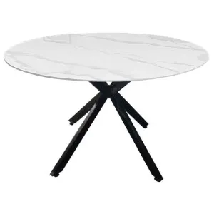Harper Sintered Stone Top Round Dining Table, 120cm by HOMESTAR, a Dining Tables for sale on Style Sourcebook