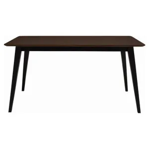 Kanaka Wooden Dining Table, 140cm, Walnut / Black by HOMESTAR, a Dining Tables for sale on Style Sourcebook