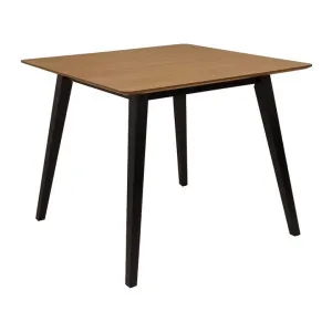 Kanaka Wooden Square Dining Table, 90cm, Natural / Black by HOMESTAR, a Dining Tables for sale on Style Sourcebook
