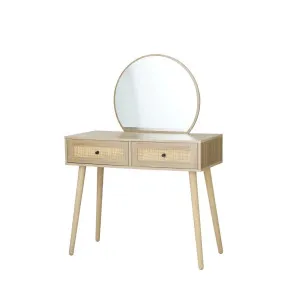 Rattan Frances Dressing Table 127cm x 90cm by Luxe Mirrors, a Shaving Cabinets for sale on Style Sourcebook