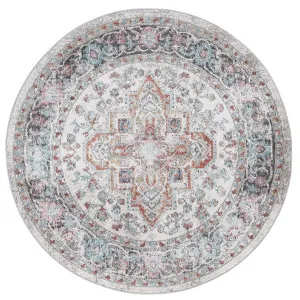 June Yanet Ivory & Multi Round Rug by Wild Yarn, a Contemporary Rugs for sale on Style Sourcebook