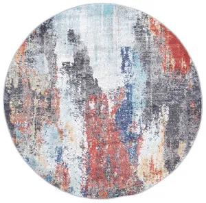 June Aveza Abstract Multi Round Rug by Wild Yarn, a Contemporary Rugs for sale on Style Sourcebook