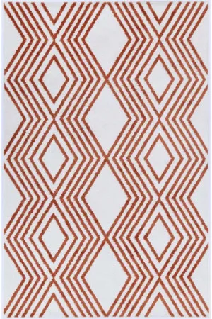 Freya Kudos Terracotta-Grey Rug by Love That Homewares, a Contemporary Rugs for sale on Style Sourcebook