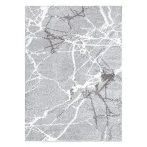 Tahoe Abstract Silver Shag Rug by null, a Contemporary Rugs for sale on Style Sourcebook