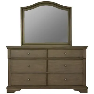 Beaux Poplar Timber 6 Drawer Dresser with Mirror by Cosyhut, a Dressers & Chests of Drawers for sale on Style Sourcebook