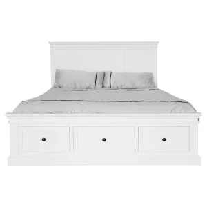 Candace Poplar Timber Bed with End Drawers, Queen by Cosyhut, a Beds & Bed Frames for sale on Style Sourcebook