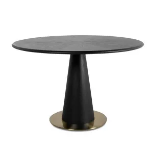 Leonardo 1.2m Round Dining Table - Full Black by Interior Secrets - AfterPay Available by Interior Secrets, a Dining Tables for sale on Style Sourcebook