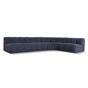 Elias Modular Sofa - Moss Navy by Interior Secrets - AfterPay Available by Interior Secrets, a Sofas for sale on Style Sourcebook