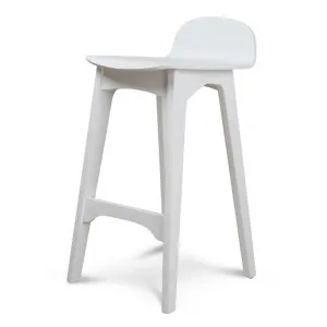 Connor 65cm Bar Stool - Full White by Interior Secrets - AfterPay Available by Interior Secrets, a Bar Stools for sale on Style Sourcebook