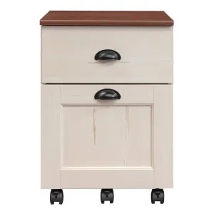 Dryburgh Mobile Filling Cabinet, Antique White by Modish, a Filing Cabinets for sale on Style Sourcebook