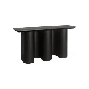 Jaya 1.5m Console Table - Textured Espresso Black by Interior Secrets - AfterPay Available by Interior Secrets, a Console Table for sale on Style Sourcebook