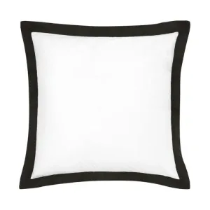 Accessorize Hotel Tailored Deluxe Cotton White and Black European Pillowcase by null, a Cushions, Decorative Pillows for sale on Style Sourcebook