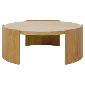 Tarwin Wooden Round Coffee Table, 100cm, Natural by Conception Living, a Coffee Table for sale on Style Sourcebook