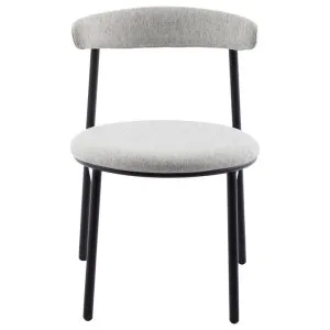 Steeves Fabric & Metal Dining Chair, Set of 2, Silver Grey / Black by Conception Living, a Dining Chairs for sale on Style Sourcebook