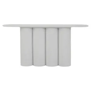 Dyssen Wooden Oval Console Table, 170cm, White by Conception Living, a Console Table for sale on Style Sourcebook