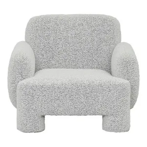Ronay Boucle Fabric Armchair, Pepper by Conception Living, a Chairs for sale on Style Sourcebook