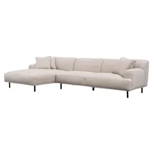 Feolin Fabric Corner Sofa, 3 Seater with LHF Chaise, Sterling Sand by Conception Living, a Sofas for sale on Style Sourcebook
