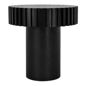 Villeda Wooden Round Side Table, Black by Conception Living, a Side Table for sale on Style Sourcebook