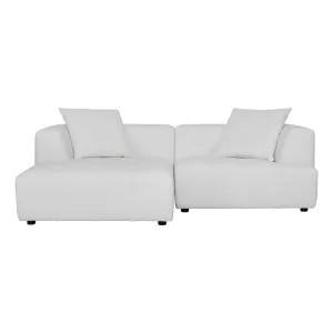 Rubin 1.5 Seater + Chaise Sofa LHF in Het White by OzDesignFurniture, a Sofas for sale on Style Sourcebook