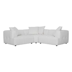 Rubin 3 Seater Modular Sofa in Het White by OzDesignFurniture, a Sofas for sale on Style Sourcebook