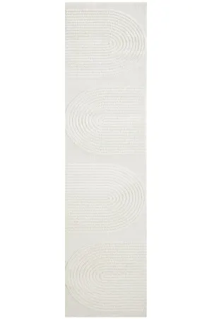 Lotus Abbey White Runner Rug by Rug Culture, a Contemporary Rugs for sale on Style Sourcebook