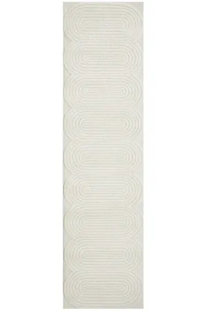 Lotus Carl White Runner Rug by Rug Culture, a Contemporary Rugs for sale on Style Sourcebook