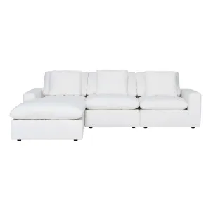 Mimi 3 Seater Sofa + Ottoman in Barbury Pearl by OzDesignFurniture, a Ottomans for sale on Style Sourcebook
