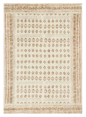 Ellora Brown Beige Tribal Boho Pattern Washable Rug by Miss Amara, a Persian Rugs for sale on Style Sourcebook