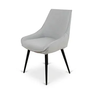 Ruwan Fabric Dining Chair - Pale Grey by Interior Secrets - AfterPay Available by Interior Secrets, a Dining Chairs for sale on Style Sourcebook