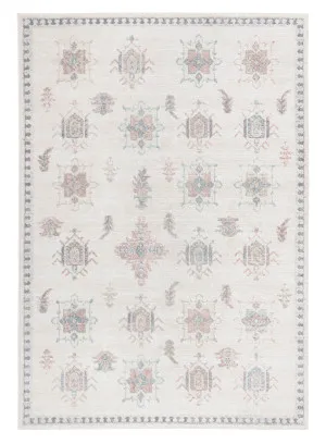 Pebblebrook Cream and Pink Traditional Rug by Miss Amara, a Persian Rugs for sale on Style Sourcebook