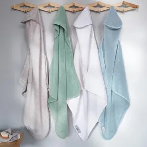 Canningvale Bimbi Hooded Towel - Sage, Cotton by Canningvale, a Towels & Washcloths for sale on Style Sourcebook