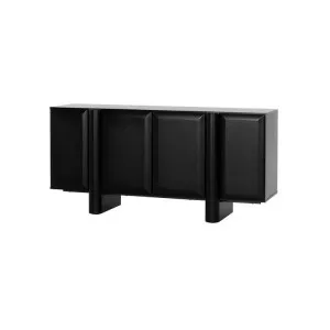 Ex Display - Ariyah 1.6m Sideboard Unit - Full Black by Interior Secrets - AfterPay Available by Interior Secrets, a Sideboards, Buffets & Trolleys for sale on Style Sourcebook