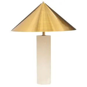 Stockholm Metal & Alabaster Stone Table Lamp by Cozy Lighting & Living, a Table & Bedside Lamps for sale on Style Sourcebook