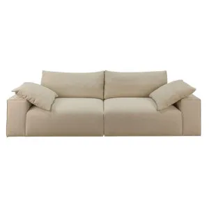 Midtown Fabric Sofa, 4 Seater, Beige by Cozy Lighting & Living, a Sofas for sale on Style Sourcebook