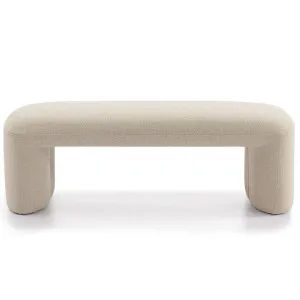 Piper Fabric Ottoman Bench, 140cm, Oatmeal by Cozy Lighting & Living, a Ottomans for sale on Style Sourcebook