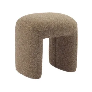Piper Fabric Ottoman Stool, Mocha by Cozy Lighting & Living, a Ottomans for sale on Style Sourcebook