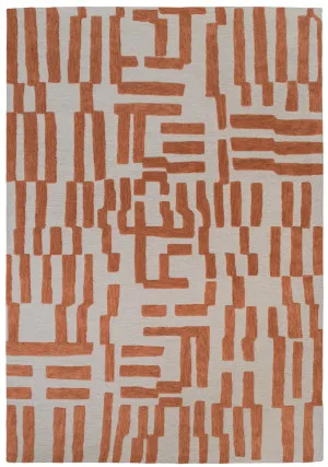 Metro Maze Rust by Love That Homewares, a Contemporary Rugs for sale on Style Sourcebook