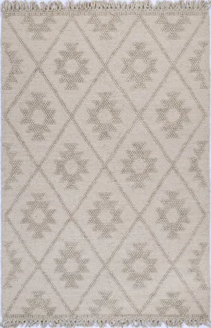 Diego Geometric Brown Wool Rug by Wild Yarn, a Contemporary Rugs for sale on Style Sourcebook