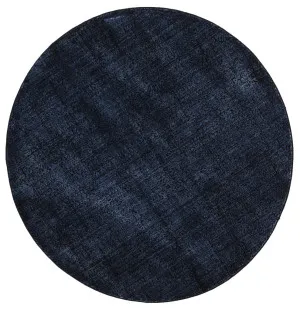 Brook Bedford Blue Round Rug by Wild Yarn, a Contemporary Rugs for sale on Style Sourcebook