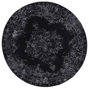 Brook Farragut Silver Round Rug by Wild Yarn, a Contemporary Rugs for sale on Style Sourcebook