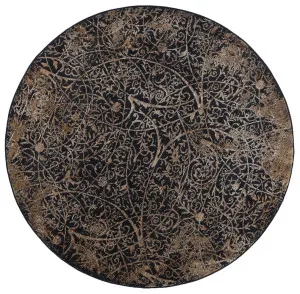 Brook Kensington Gold Round Rug by Wild Yarn, a Contemporary Rugs for sale on Style Sourcebook