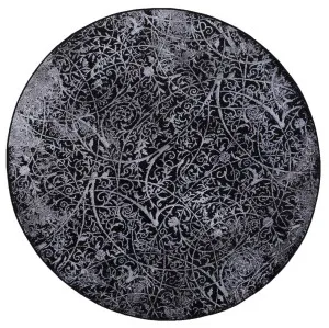 Brook Kensington Silver Round Rug by Wild Yarn, a Contemporary Rugs for sale on Style Sourcebook
