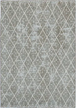 Alfresco Aqua & Ash Trellis Flatweave Rug by Wild Yarn, a Contemporary Rugs for sale on Style Sourcebook