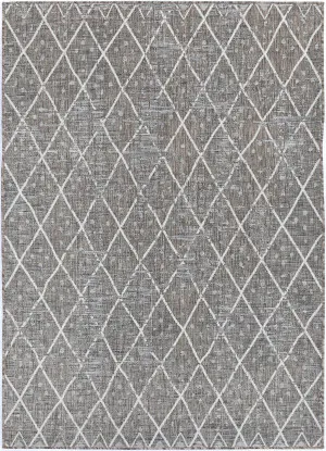 Alfresco Ash Trellis Flatweave Rug by Wild Yarn, a Contemporary Rugs for sale on Style Sourcebook