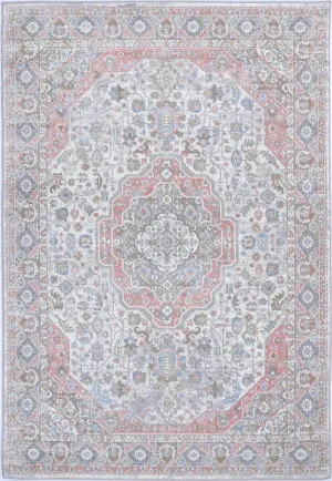Haven Bremen Blush & Blue Traditional Rug by Wild Yarn, a Contemporary Rugs for sale on Style Sourcebook