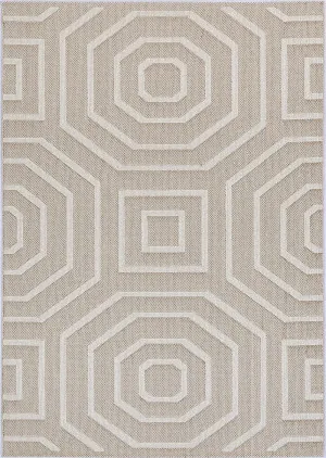 Yumi Lui Beige Geometric Flatweave Rug by null, a Contemporary Rugs for sale on Style Sourcebook